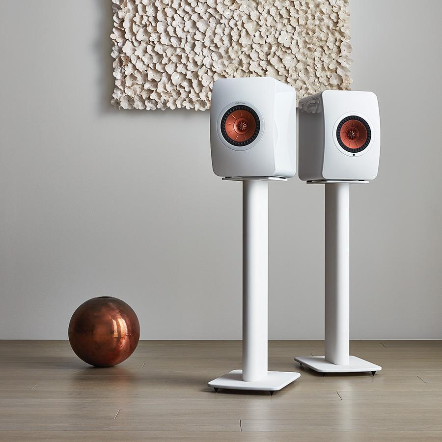 Witte KEF Speaker Staander