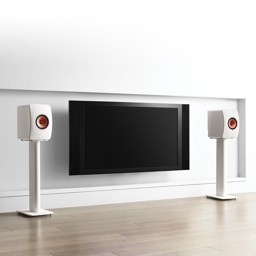 Witte KEF Speaker Staander